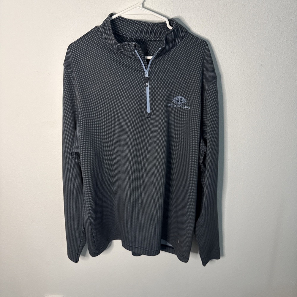 Footjoy Thermo 1/4 Zip Pullover Mens XL Gray Golf Pullover Bella Collina Gc